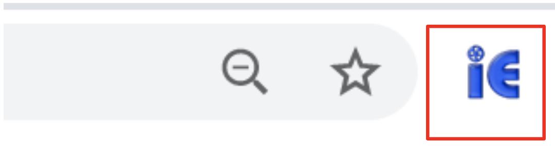 InEntertainment Chrome plugin icon in browser toolbar